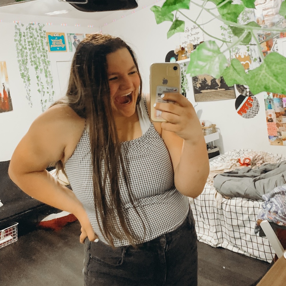 back and white tank